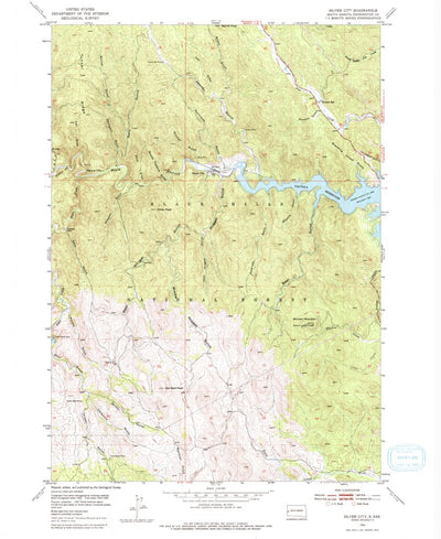 United States Geological Survey Silver City, SD (1954, 24000-Scale) digital map