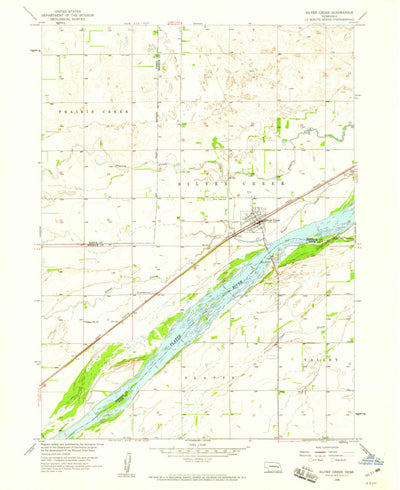 United States Geological Survey Silver Creek, NE (1958, 24000-Scale) digital map