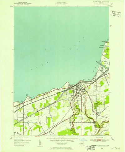United States Geological Survey Silver Creek, NY (1943, 24000-Scale) digital map