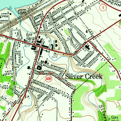 United States Geological Survey Silver Creek, NY (1960, 24000-Scale) digital map