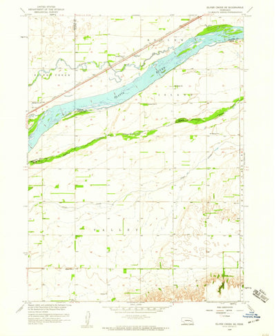 United States Geological Survey Silver Creek SE, NE (1958, 24000-Scale) digital map