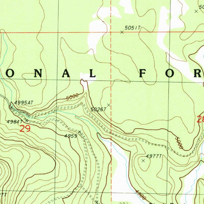 United States Geological Survey Silver Dollar Flat, OR (1988, 24000-Scale) digital map