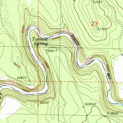 United States Geological Survey Silver Dollar Flat, OR (1988, 24000-Scale) digital map
