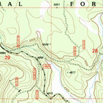 United States Geological Survey Silver Dollar Flat, OR (1998, 24000-Scale) digital map