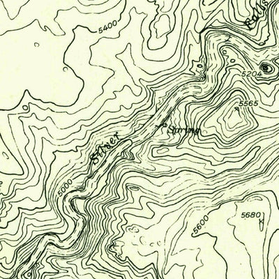 United States Geological Survey Silver Falls Bench, UT (1953, 24000-Scale) digital map