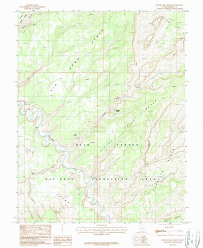 United States Geological Survey Silver Falls Bench, UT (1987, 24000-Scale) digital map