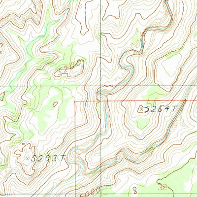 United States Geological Survey Silver Falls Bench, UT (1987, 24000-Scale) digital map