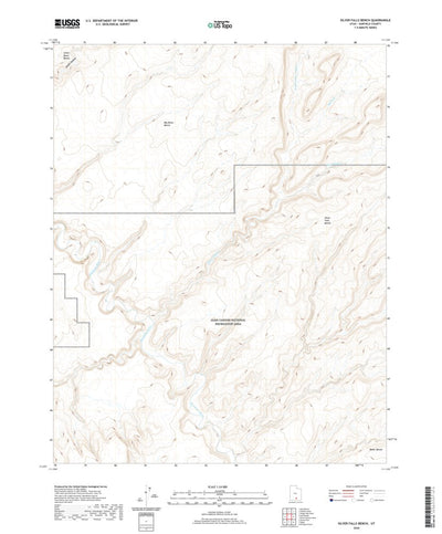 United States Geological Survey Silver Falls Bench, UT (2020, 24000-Scale) digital map