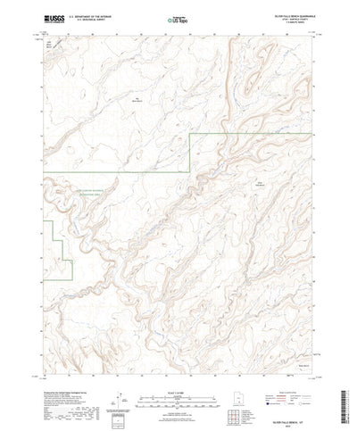 United States Geological Survey Silver Falls Bench, UT (2023, 24000-Scale) digital map