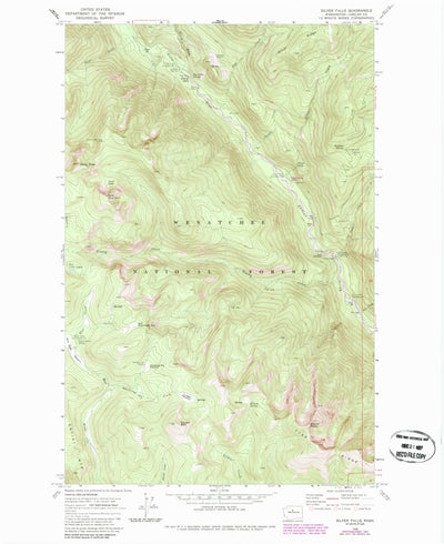 United States Geological Survey Silver Falls, WA (1968, 24000-Scale) digital map