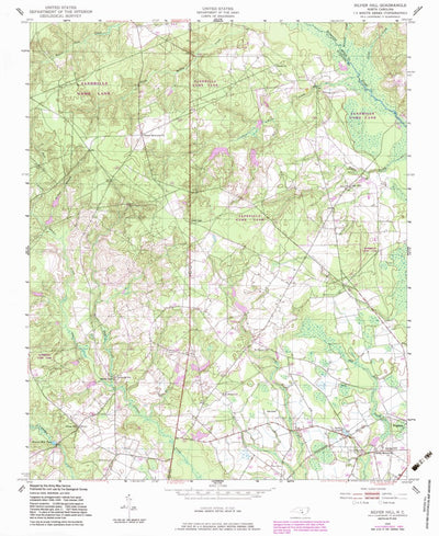 United States Geological Survey Silver Hill, NC (1949, 24000-Scale) digital map