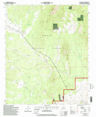 United States Geological Survey Silver Hill, NM (1995, 24000-Scale) digital map