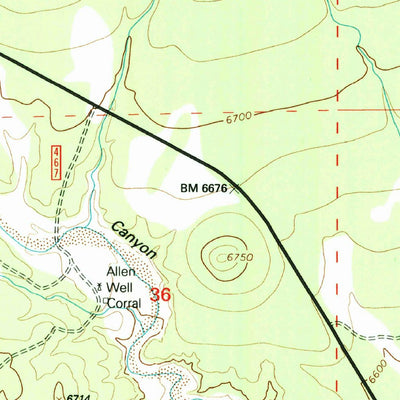 United States Geological Survey Silver Hill, NM (1995, 24000-Scale) digital map