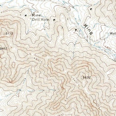 United States Geological Survey Silver King Canyon, TX (1972, 24000-Scale) digital map