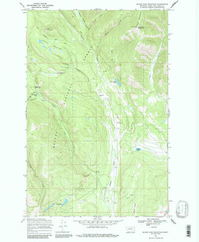 United States Geological Survey Silver King Mountain, MT (1968, 24000-Scale) digital map