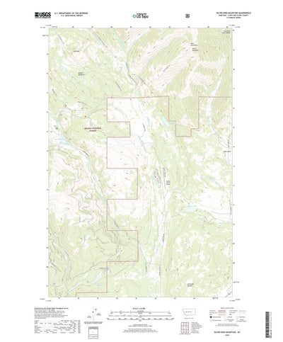 United States Geological Survey Silver King Mountain, MT (2020, 24000-Scale) digital map