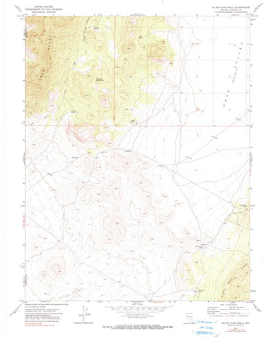 United States Geological Survey Silver King Well, NV (1971, 24000-Scale) digital map