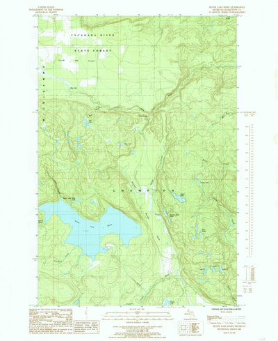 United States Geological Survey Silver Lake Basin, MI (1985, 24000-Scale) digital map