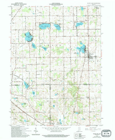 United States Geological Survey Silver Lake, IN (1961, 24000-Scale) digital map
