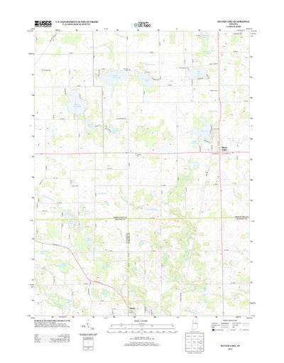 United States Geological Survey Silver Lake, IN (2013, 24000-Scale) digital map