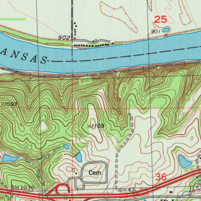 United States Geological Survey Silver Lake, KS (1983, 24000-Scale) digital map