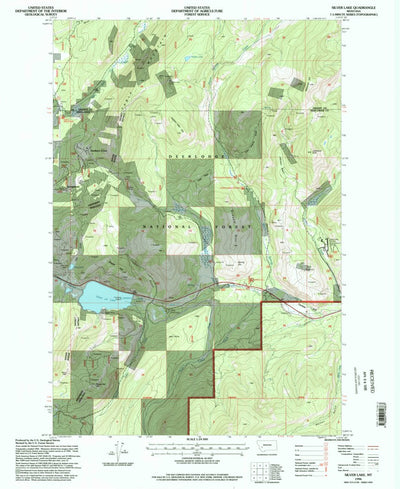 United States Geological Survey Silver Lake, MT (1996, 24000-Scale) digital map