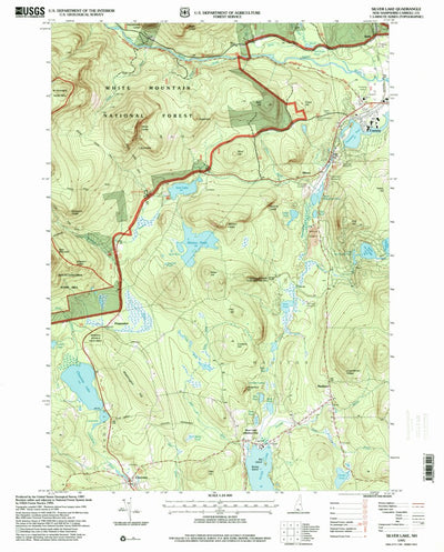 United States Geological Survey Silver Lake, NH (1995, 24000-Scale) digital map
