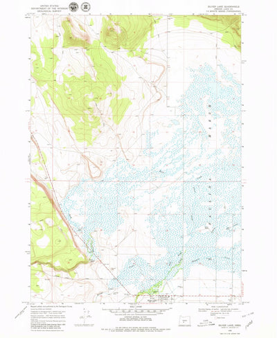 United States Geological Survey Silver Lake, OR (1968, 24000-Scale) digital map