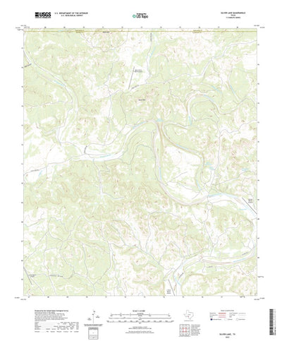United States Geological Survey Silver Lake, TX (2022, 24000-Scale) digital map