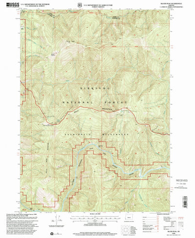 United States Geological Survey Silver Peak, OR (1998, 24000-Scale) digital map
