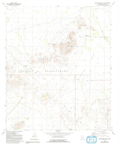 United States Geological Survey Silver Reef Mountains, AZ (1981, 24000-Scale) digital map