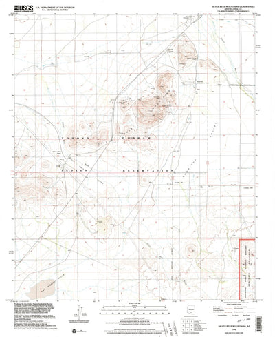 United States Geological Survey Silver Reef Mountains, AZ (1996, 24000-Scale) digital map