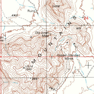 United States Geological Survey Silver Reef Mountains, AZ (1996, 24000-Scale) digital map