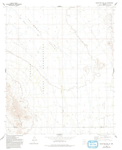 United States Geological Survey Silver Reef Mountains SE, AZ (1981, 24000-Scale) digital map