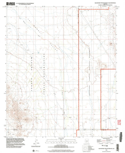 United States Geological Survey Silver Reef Mountains SE, AZ (1996, 24000-Scale) digital map