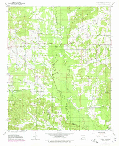 United States Geological Survey Silver Ridge, AR (1951, 24000-Scale) digital map
