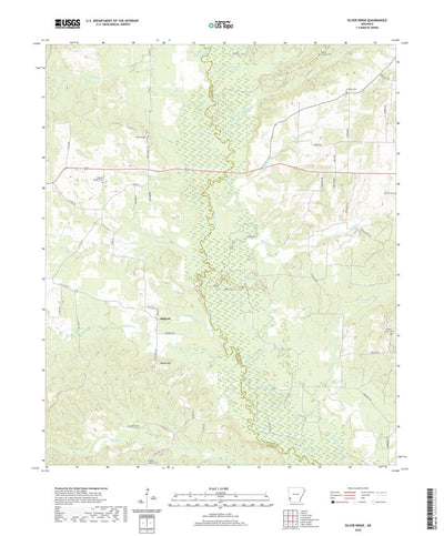 United States Geological Survey Silver Ridge, AR (2020, 24000-Scale) digital map