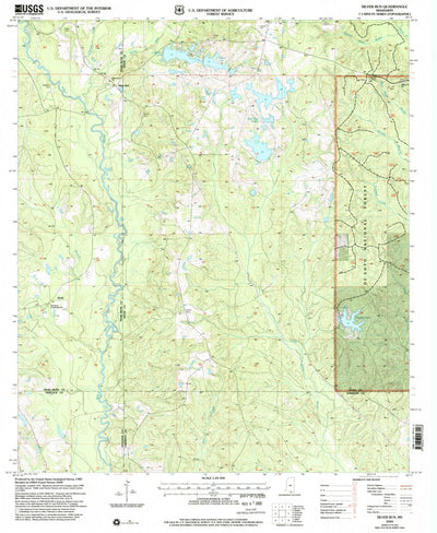 United States Geological Survey Silver Run, MS (2000, 24000-Scale) digital map