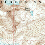 United States Geological Survey Silver Run Peak, MT-WY (1996, 24000-Scale) digital map