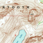 United States Geological Survey Silver Run Peak, MT-WY (1996, 24000-Scale) digital map
