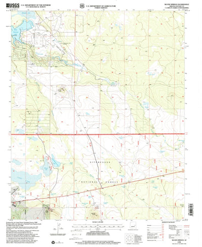 United States Geological Survey Silver Springs, AZ (1998, 24000-Scale) digital map