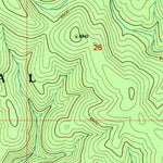 United States Geological Survey Silver Spur Ridge, ID (1995, 24000-Scale) digital map