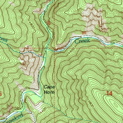 United States Geological Survey Silver Spur Ridge, ID (1995, 24000-Scale) digital map