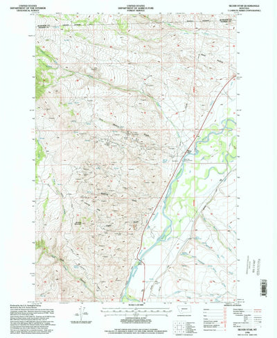 United States Geological Survey Silver Star, MT (1996, 24000-Scale) digital map