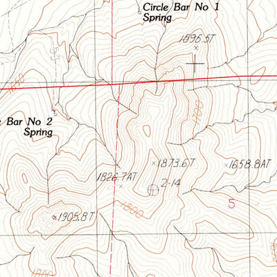 United States Geological Survey Silver State Draw, NV (1982, 24000-Scale) digital map