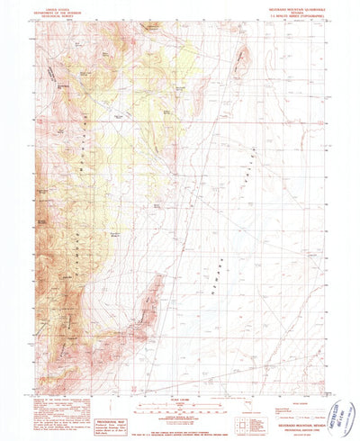 United States Geological Survey Silverado Mountain, NV (1990, 24000-Scale) digital map