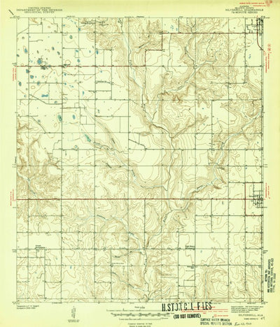United States Geological Survey Silverhill, AL (1940, 31680-Scale) digital map