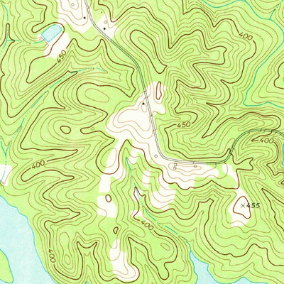 United States Geological Survey Silverstreet, SC (1971, 24000-Scale) digital map
