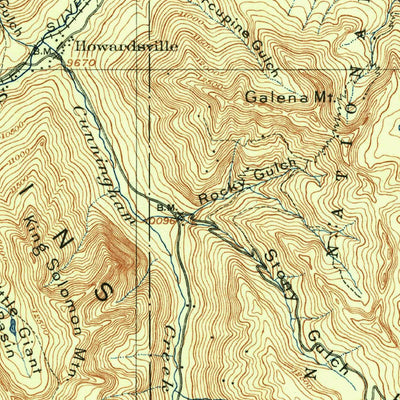 United States Geological Survey Silverton, CO (1901, 62500-Scale) digital map