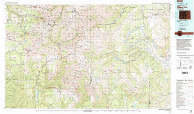 United States Geological Survey Silverton, CO (1982, 100000-Scale) digital map